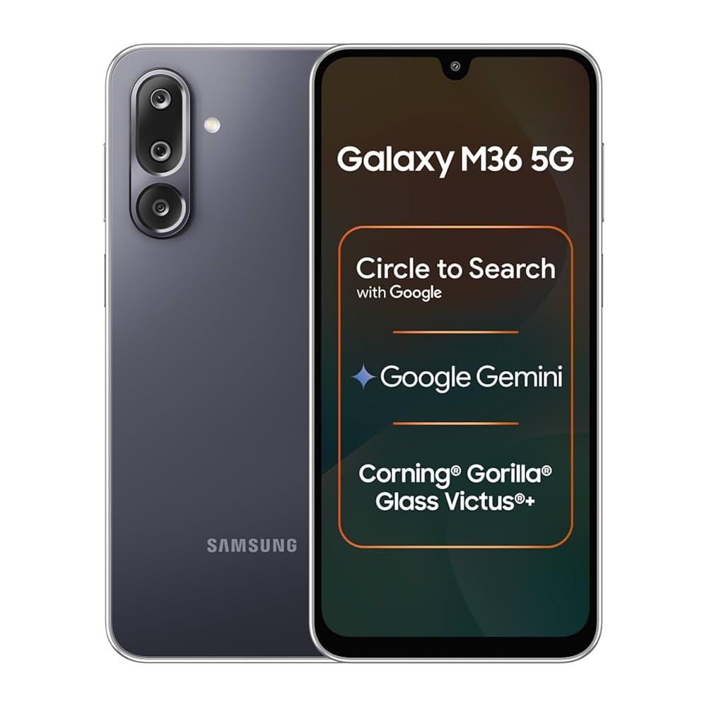 Samsung m36 - 5g - 6 gb ram - 128 gb storage