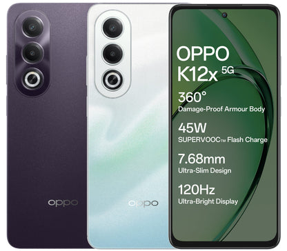 oppo k12x 5g - 8 gb ram - 256 gb storage