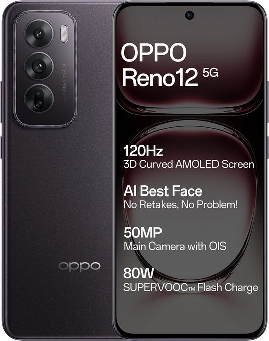 oppo reno 12 - 5g - 8 gb ram - 256 gb storage